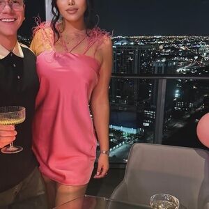 Cult Gaia Vibrant Pink Party Dress